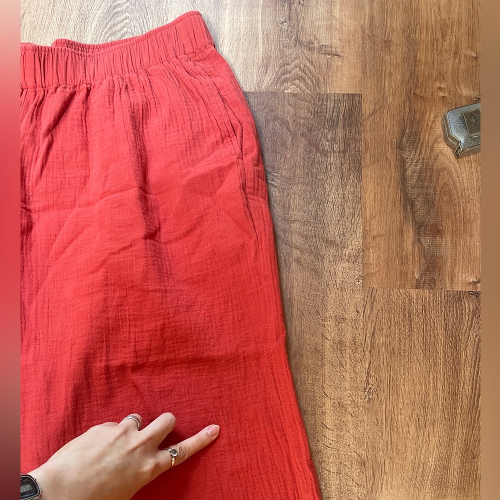 Pact womens organic cotton wide leg pull‎ on pants size XL slouchy oversized - Picture 7 of 12